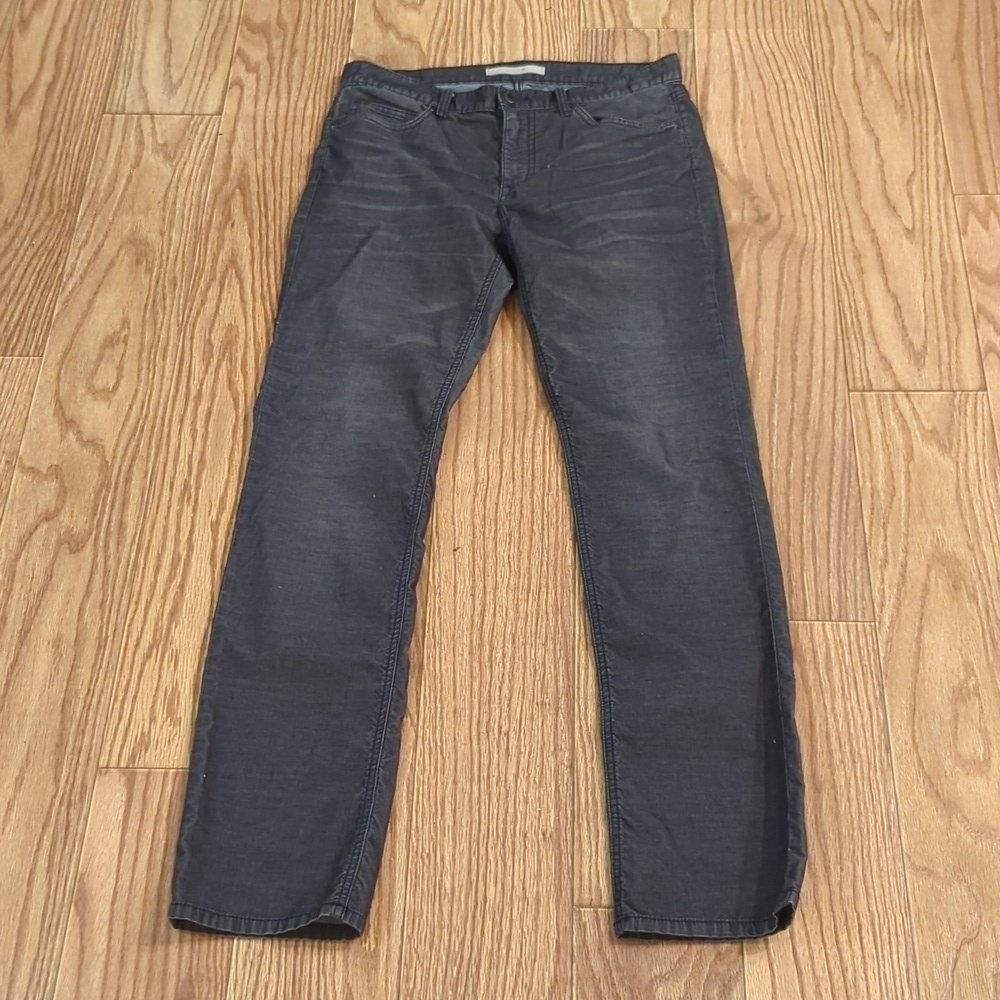 Gray corduroy straight leg pants by Joe's Jeans, women's 32"